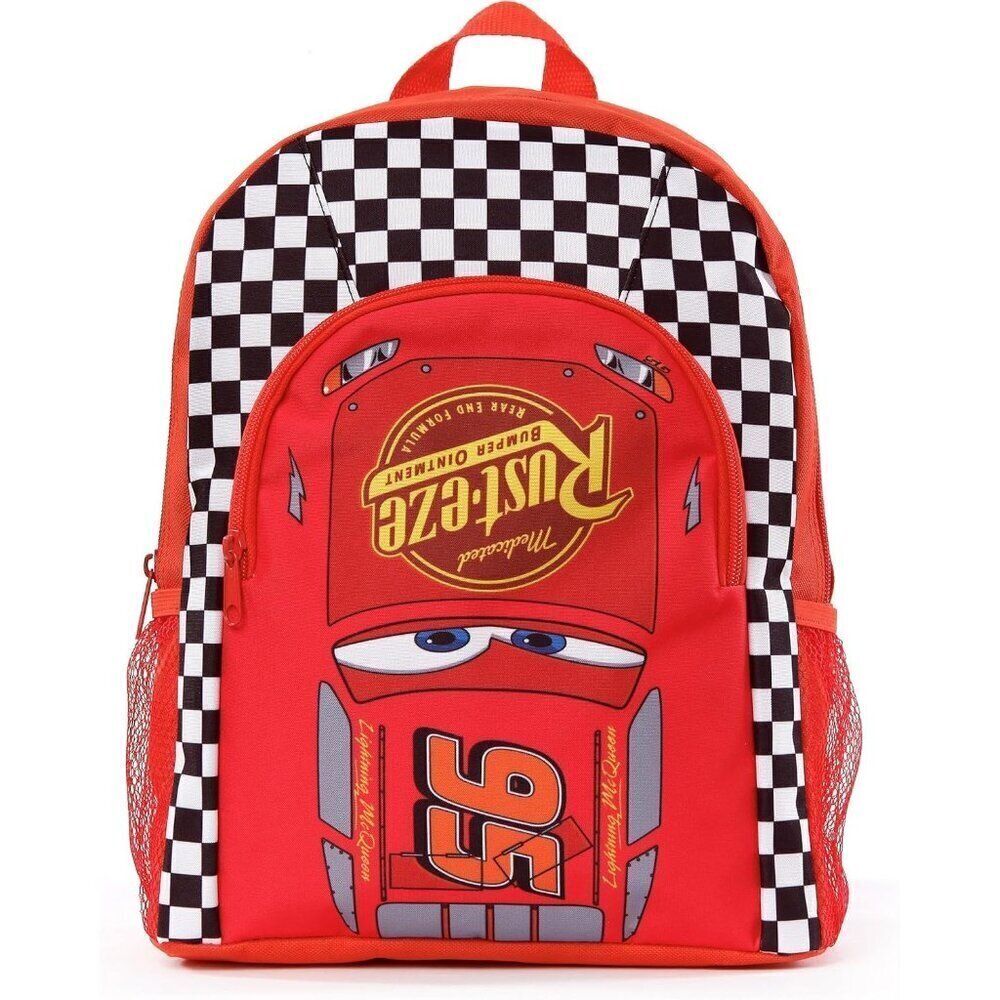 🆕 Disney Lightning McQueen School Bag Boys Red Cars Kids Backpack